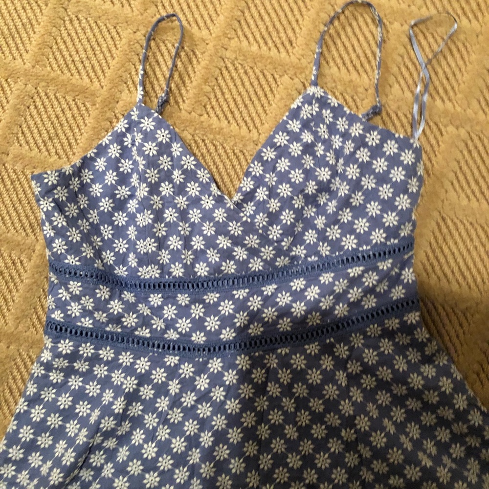 Baby blue short dress.  Cute and elegant.  Great for an evening or day function.